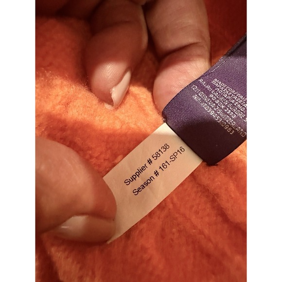 Ralph Lauren PURPLE LABEL Womens Sweater S/M Cashmere MELON Cable Knit EUC - Picture 12 of 12